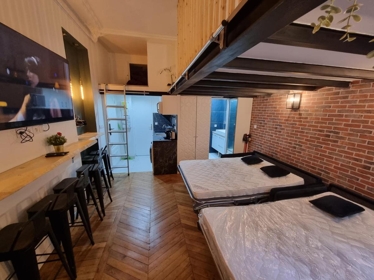 Beautiful Mini Loft Near Saint-Lazare Apart otel Paris Dış mekan fotoğraf